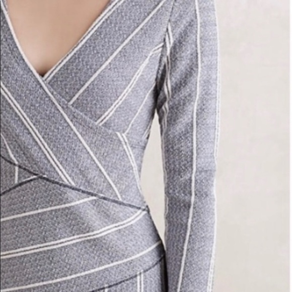 Anthropologie maeve Wrapped Striped Column Dress - Picture 3 of 6